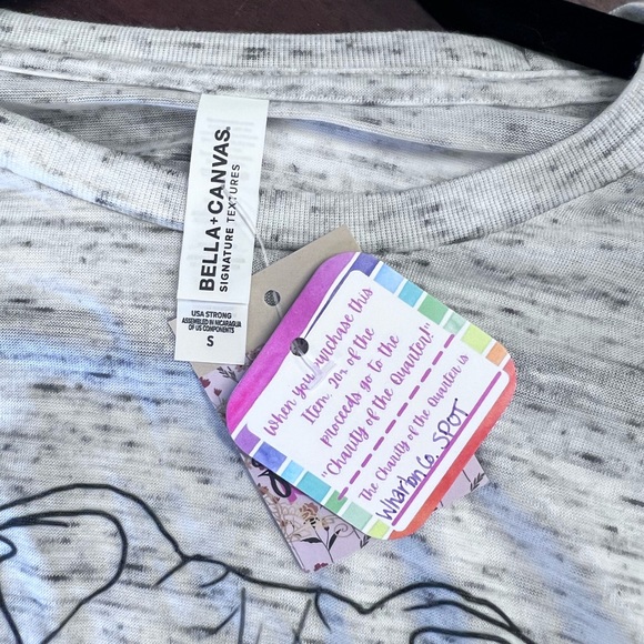 Rescue Dog Love Pitbull Foster Fail T Shirt Marbled Gray Bella Canvas ๐ - Picture 4 of 7